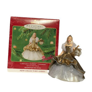 Hallmark Barbie First in Series Celebration Barbie Ornament Special 2000 Edition